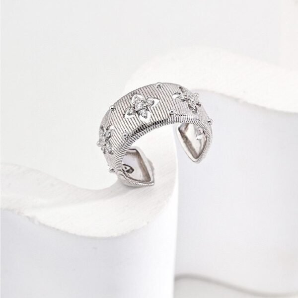 Silver and Zircon Ring - Aurora