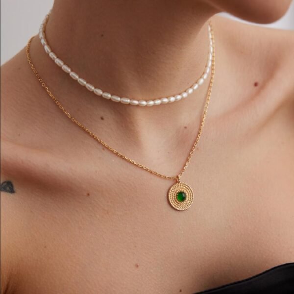 Chalcedony Chic Necklace -  The Selene Collection