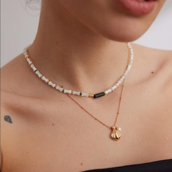 Shell Mermaid Necklace - The Freyja Collection