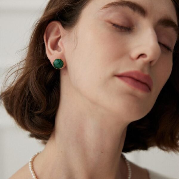 Malachite Vintage Earring - Artemis