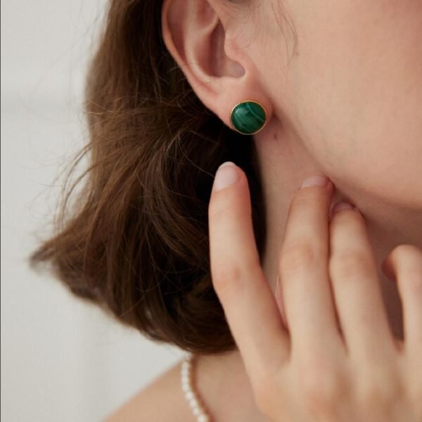 Malachite Vintage Earring - Artemis