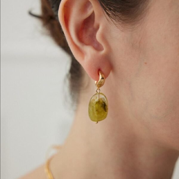 Green Drop Earrings - Amaterasu