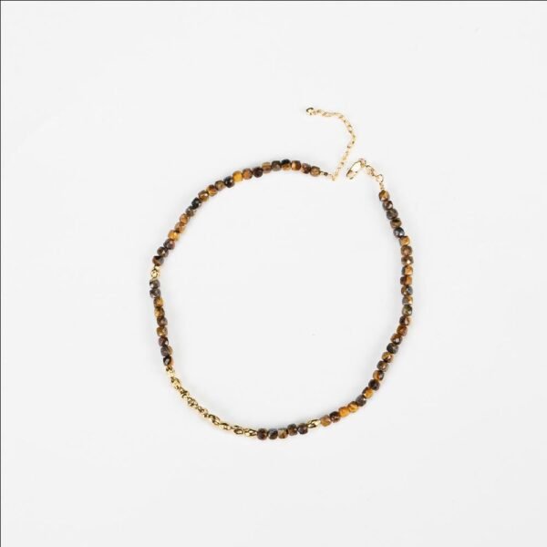 Tiger Eye Stone Necklace - Leia