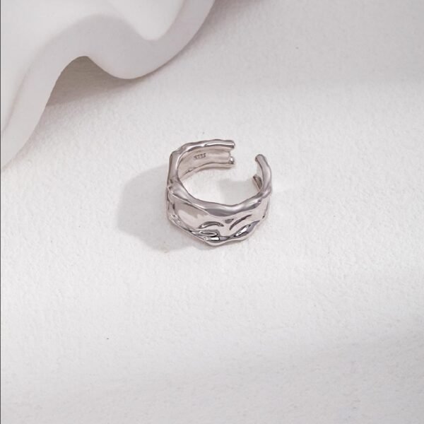 Sterling Silver Lava Ring - Boreas