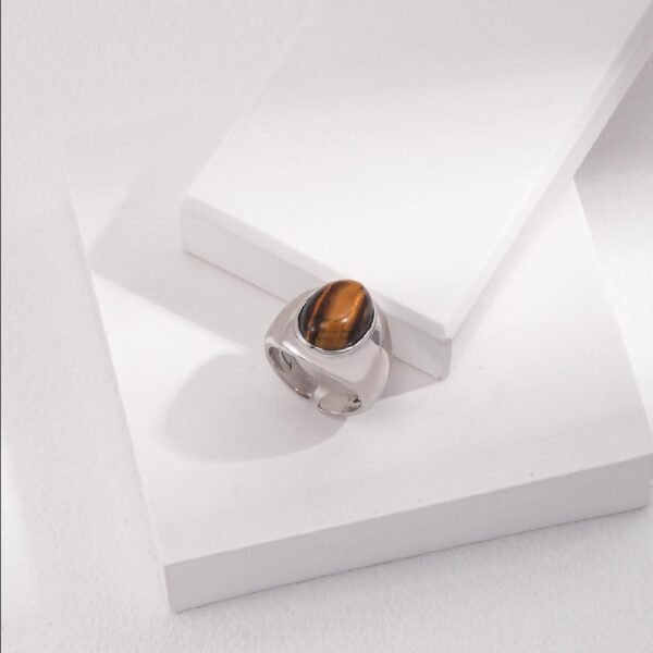 Tiger's Eye Regal Ring - Gaia