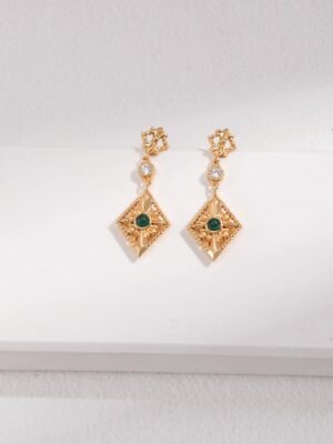 Zircon Bohemian Romance Earrings- The Parvati Collection