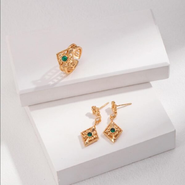 Zircon Bohemian Romance Earrings- The Parvati Collection