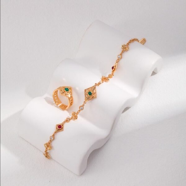 Zircon Bohemian Romance Bracelet- The Parvati Collection