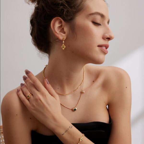 Zircon Bohemian Romance Earrings- The Parvati Collection