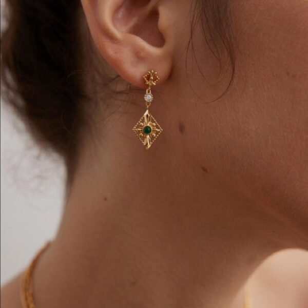 Zircon Bohemian Romance Earrings- The Parvati Collection